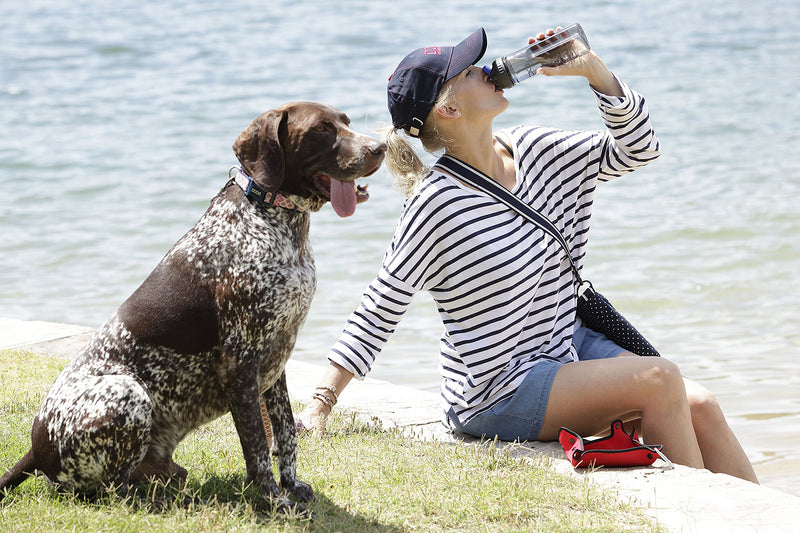 [Australia] - DOOG - Dog Owners Outdoor Gear Doog 3-in-1 Water Bottle Plus Drink Insulator Plus Dog Water Bowl, Red 