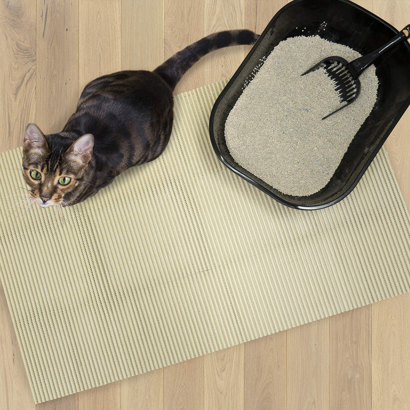 [Australia] - Fresh Kitty Durable XL Jumbo Foam Litter Mat – BPA and Phthalate Free, Water Resistant, Traps Litter from Box, Scatter Control, Easy Clean Mats 40"x25" (9027) 