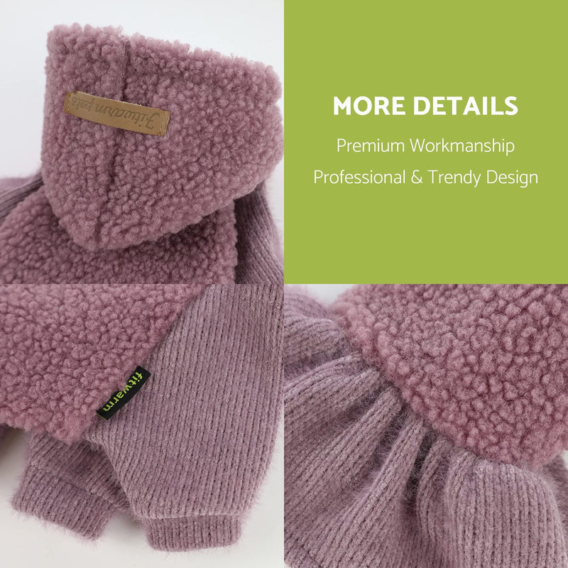 Fitwarm Fuzzy Sherpa Dog Winter Clothes Dog Hoodie Dresses Thermal Skirt Girl Doggie Dress Thick Jacket Puppy Outfits Coat Cat Sweatshirt Apparel XS Purple - PawsPlanet Australia