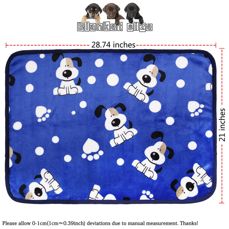 [Australia] - KIWITATA kiwitatá Super Soft Puppy Dog Cat Blanket Premium Flannel Dog Kitten Sleep Bed Cover Mat for Dog Beds/Crate/Kennels (Large,41×30 inch) 