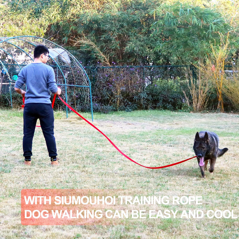 Siumouhoi Dog/Puppy Obedience Recall Training Agility Lead-15 ft 20 ft 30 ft 40 ft 50 ft Long Leash -for Training Leash, Play, Safety, Camping,or Backyard 15 Feet Black - PawsPlanet Australia