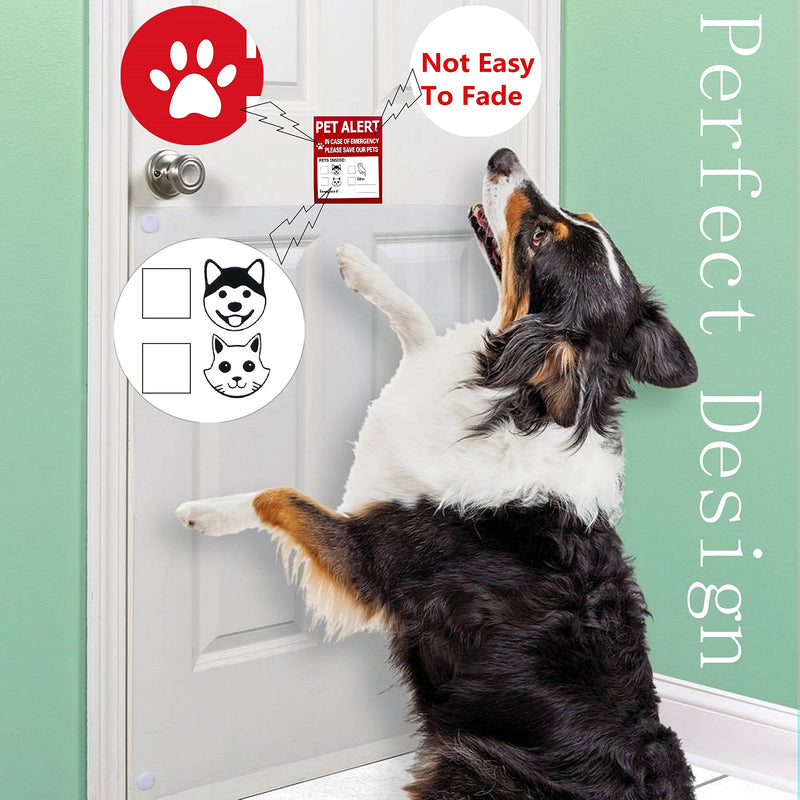 [Australia] - Pet Alert Safety Fire Rescue Sticker - 3 Pack,in Case of Fire Notify Rescue Personnel to Save Pets 