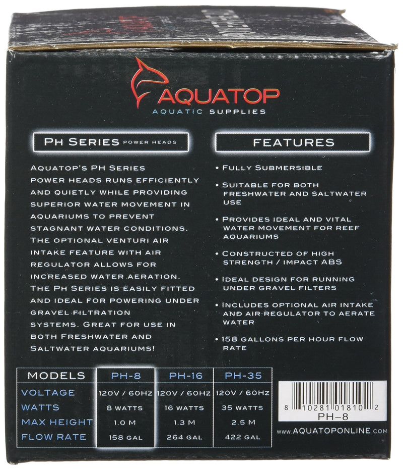 [Australia] - AquaTop MaxFlow Aquarium Power Head 211 GPH (PH-8) 