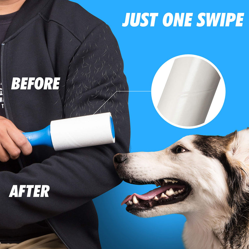 PetLovers Lint Rollers for Pet Hair Extra Sticky 6 Pack - Lint Remover for Clothes - PawsPlanet Australia
