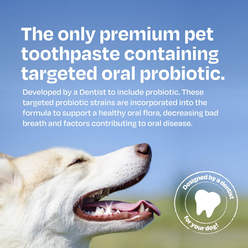 Natural Dog Toothpaste Enzymatic with Probiotics - Toothpaste for Dogs Reduces Tartar and Plaque - Manufactured in USA - with Natural Ingredients for Dog Teeth Cleaning and Dog Dental Care - Mint - PawsPlanet Australia