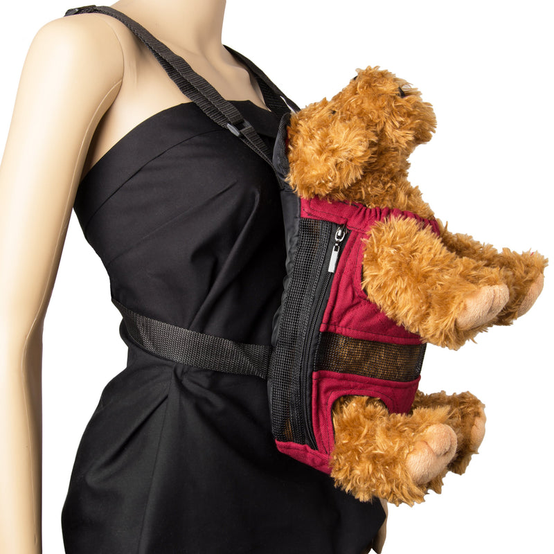 [Australia] - CueCue Pet Legs Out and Hands Free Adjustable and Comfortable Dog Front Chest Carrier Pack with Shoulder Straps Large 