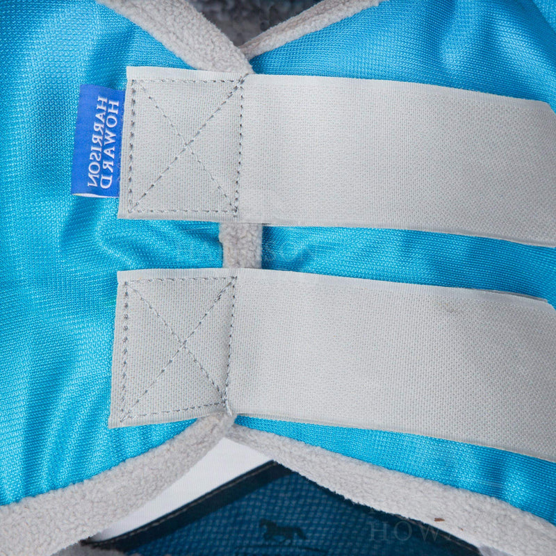 Harrison Howard CareMaster Pro Luminous Fly Mask Standard Voodoo Blue (S; Pony) Pony (Small) - PawsPlanet Australia