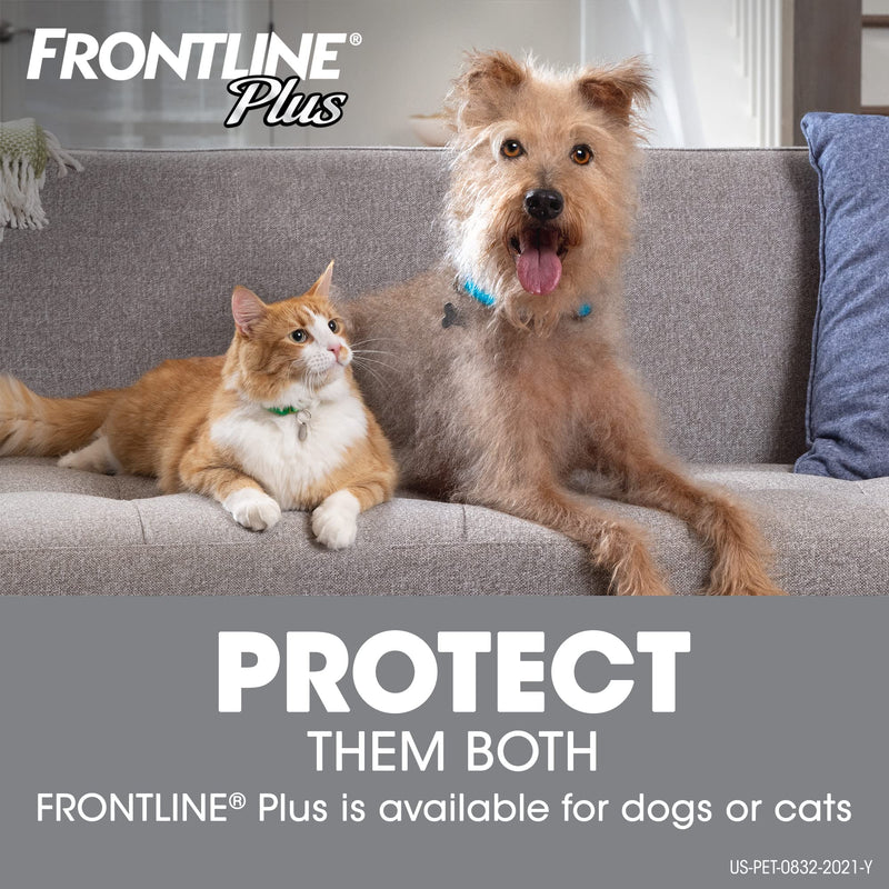 FRONTLINE Plus Flea and Tick Treatment for Dogs (Large Dog, 45-88 Pounds) 3 Count - PawsPlanet Australia