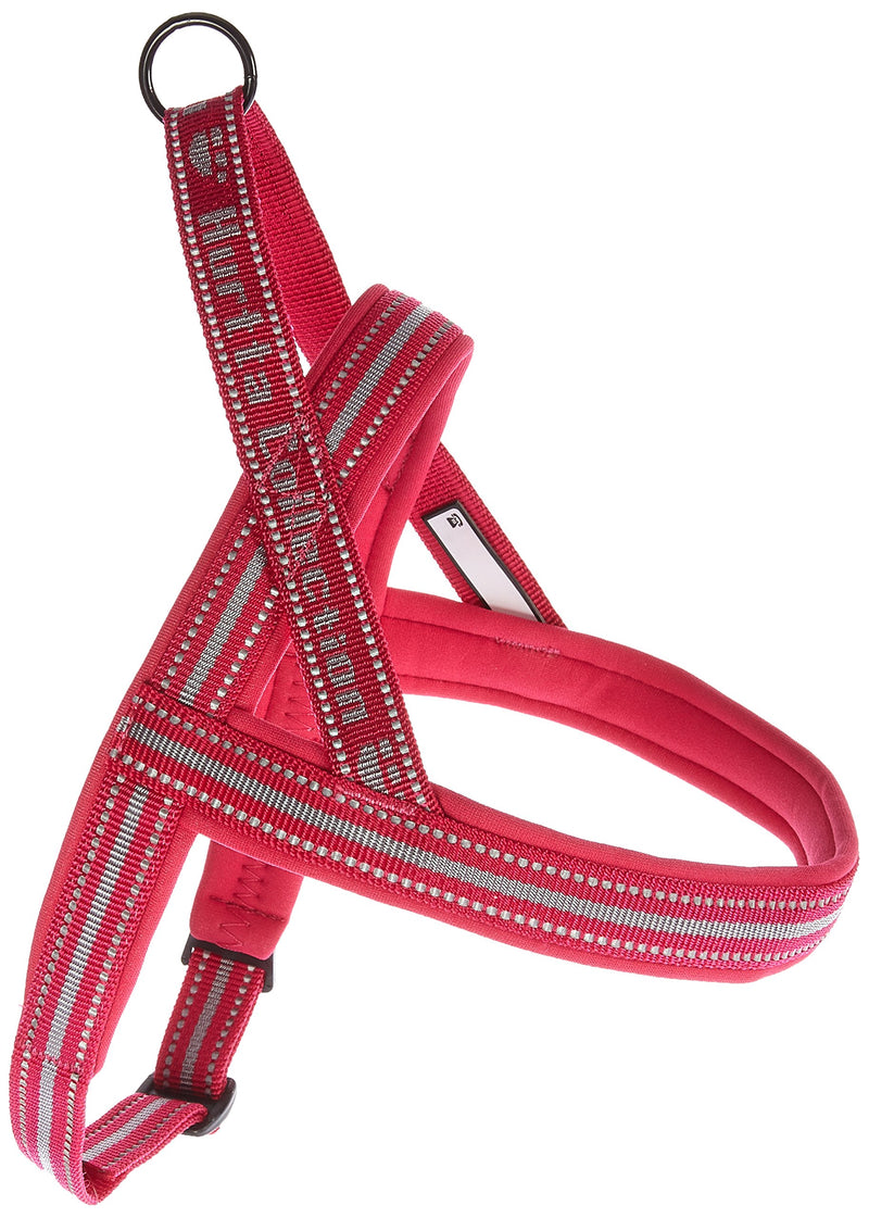 [Australia] - Hamilton Adjustable Comfort Nylon Dog Harness Red Small, 5/8" x 12-20" 