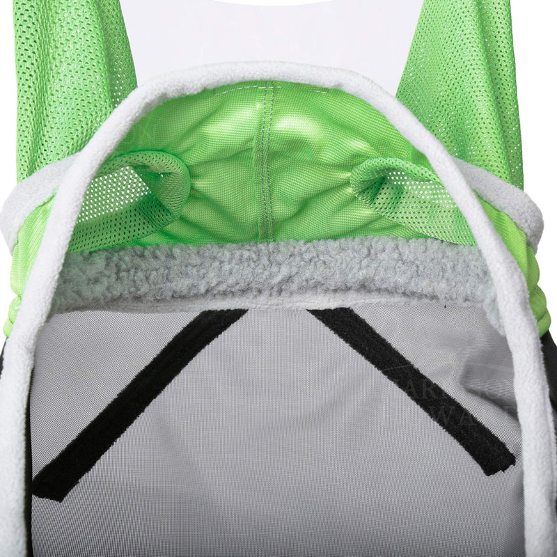 Harrison Howard CareMaster Pro Luminous Fly Mask Full Face Pasture Green (S; Pony) Pony (Small) - PawsPlanet Australia
