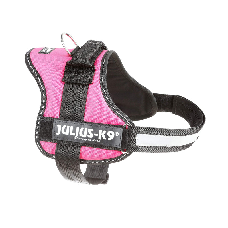 Julius-K9, 162DPN-0, K9-Powerharness, dog harness, Size: 0, Dark Pink - PawsPlanet Australia