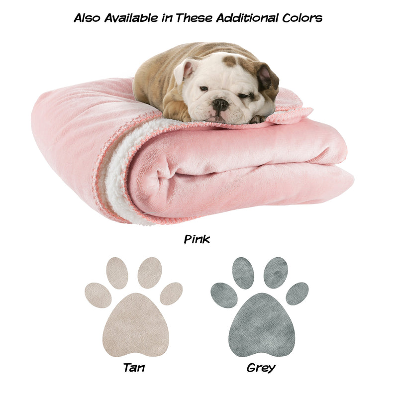 PETMAKER Waterproof Pet Blanket Collection – Reversible Throw Protects Couch, Car, Bed from Spills, Stains, or Fur, Dog and Cat Blankets Pink Large - PawsPlanet Australia