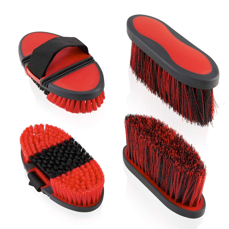 Horse Grooming Kit - Grooming Bag & Set Of 8 Brushes For Horses & Ponies (Cocoa Brown) - PawsPlanet Australia