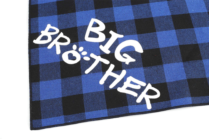 [Australia] - JPB Big Brother Big Sister Dog Bandana Baby Pregnancy Announcement Gender Reveal Bandanas for Dogs 