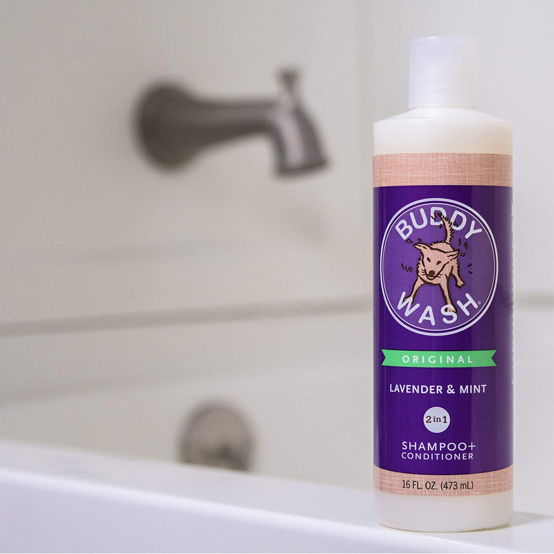 [Australia] - Buddy Wash Dog Shampoo & Conditioner for Dogs with Botanical Extracts and Aloe Vera Lavender & Mint 16 Fl Oz 