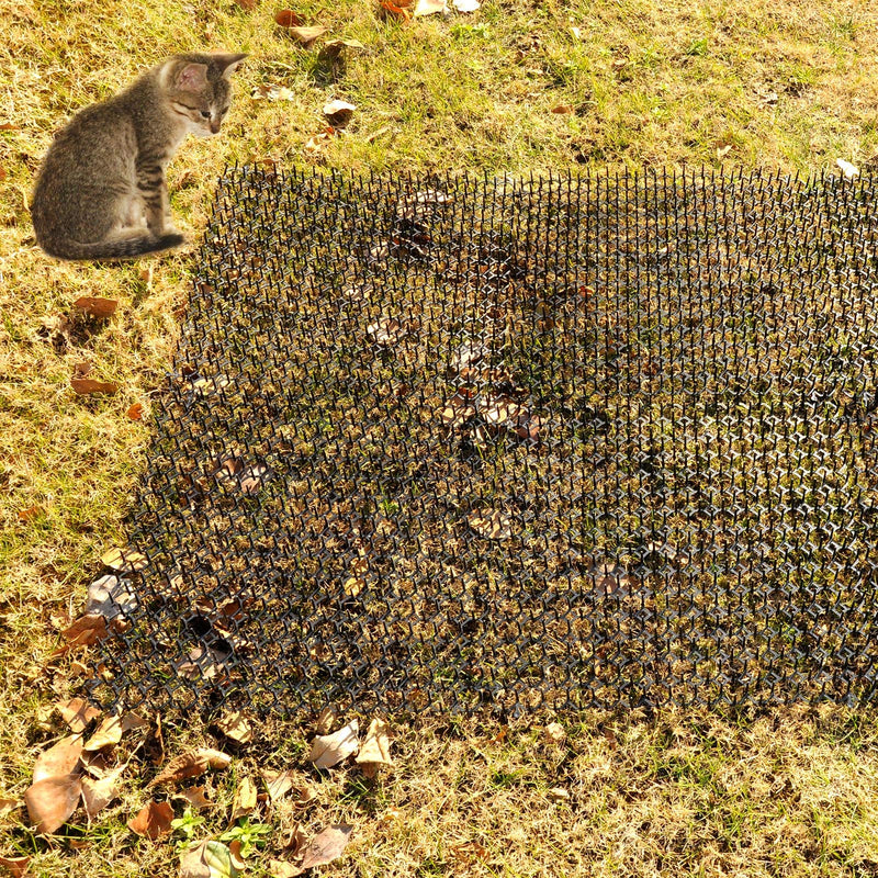 OCEANPAX 8 Pack Cat Scat Mat 15 X 15 Inch Square Scat Mat for Cats Prickle Strips from Digging Cat Deterrent Outdoor - PawsPlanet Australia