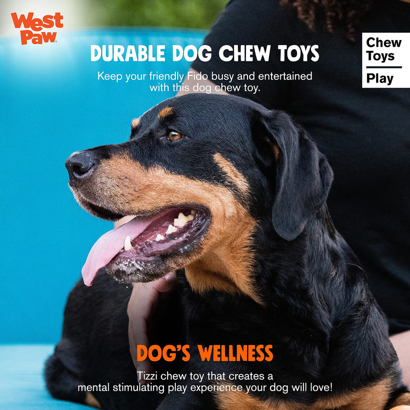 West Paw Design Zogoflex Tizzi L (Pack of 1) Tangerine - PawsPlanet Australia