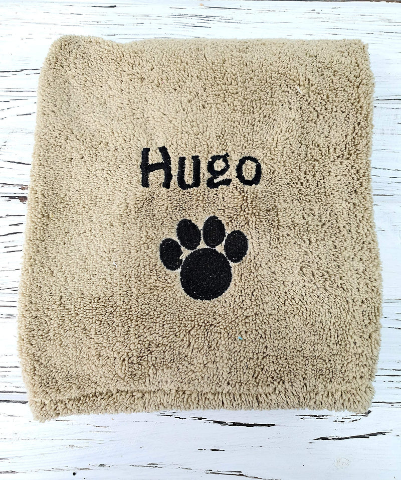 Personalised Dog Towel Personalised Gifts for Dogs Absorbent Pet Towel for Dogs Personalised Puppy Gifts 110 x 60 cm - PawsPlanet Australia