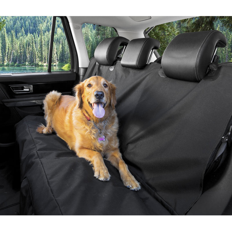 [Australia] - BarksBar Original Pet Seat Cover for Cars - Black, Waterproof & Hammock Convertible Standard 