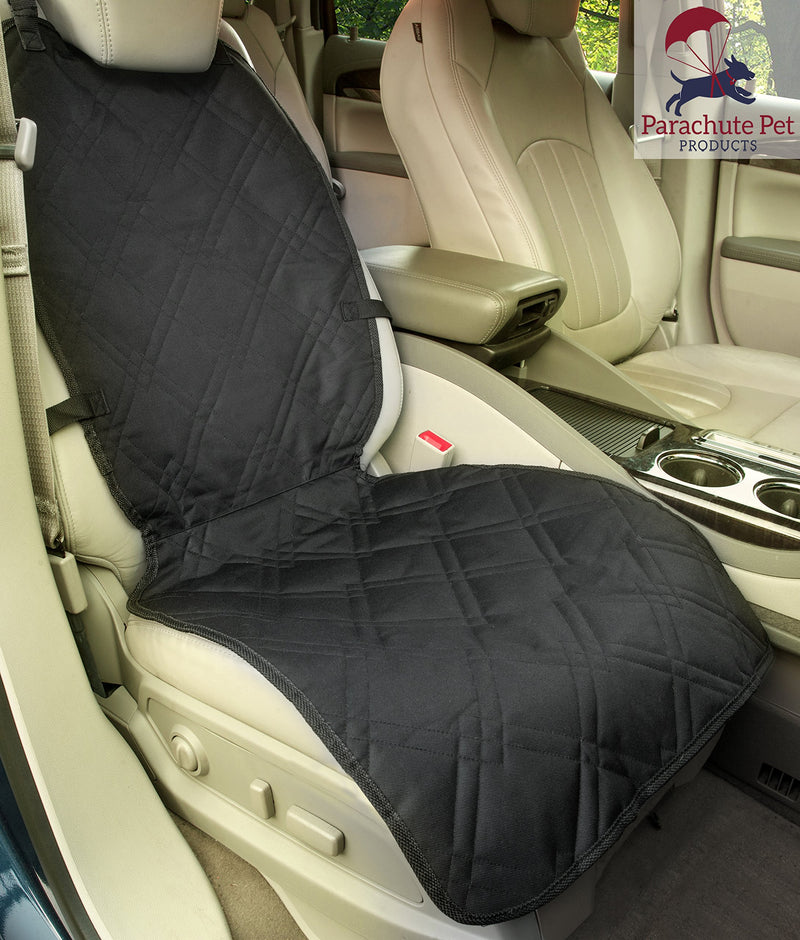 [Australia] - Front Seat Cover with Non-Slip Material and Scratch Proof to Protect Bucket Seat from Dog and Cat Scratches - Machine Washable by Parachute Products 46"L x 24"W Black-New Nonslip Back 