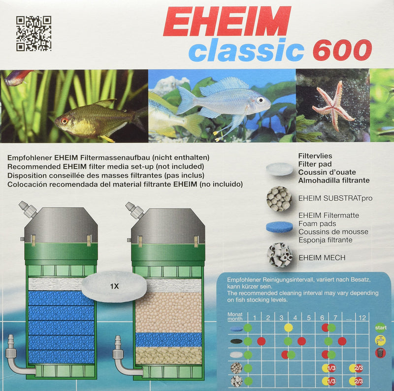 [Australia] - EHEIM Filter Pad (White) for Classic External Filter 600 (3 Pieces) 
