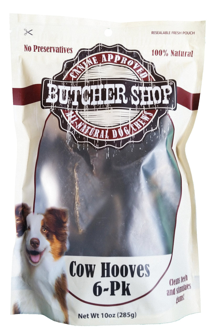 Butcher Shop 100% Cow Hooves (6 Pack), 285 g - PawsPlanet Australia