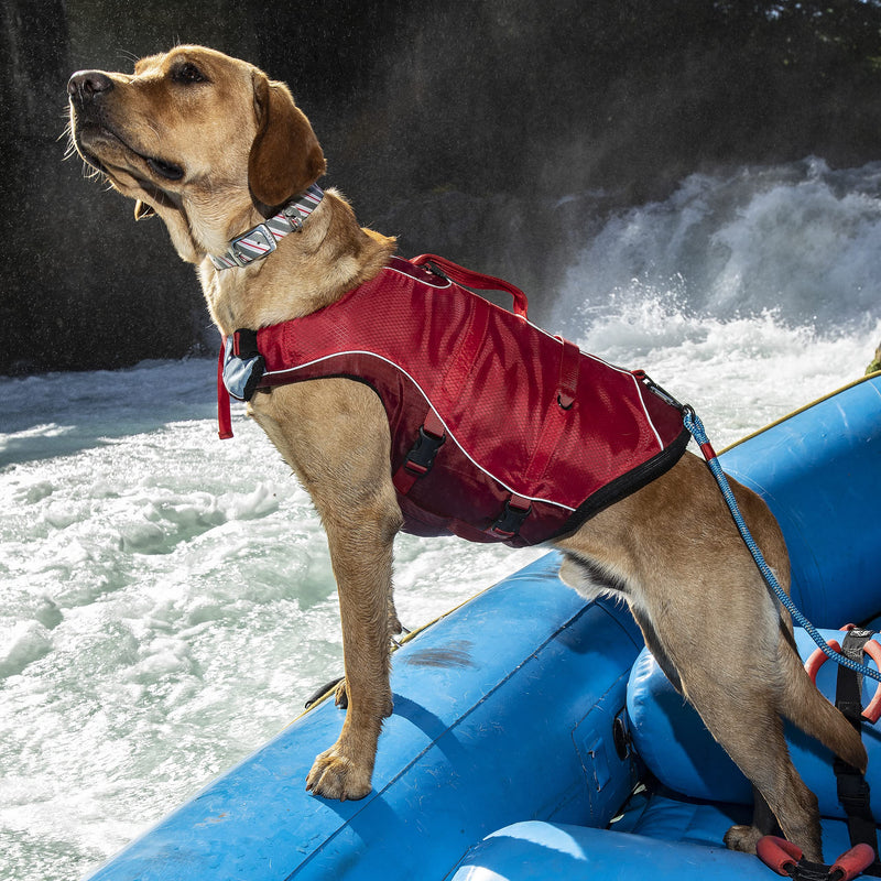 Kurgo Surf 'n Turf Dog Life Jacket, Flotation Vest for Dogs, Reflective, Adjustable, Extra Small-Red Red X-Small - PawsPlanet Australia