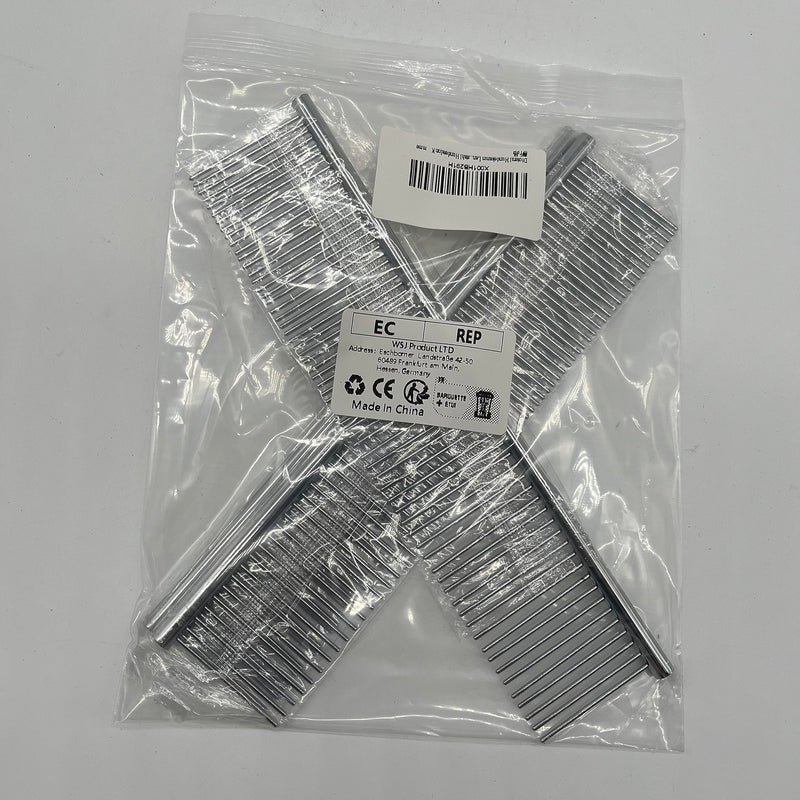 Dtoterul Dog Comb Long Hair 3 Pieces Comb Dog Stainless Steel Pet Comb Pet Comb Dog Metal Dog Comb Pet Steel Comb with Rounded Ends Stainless Steel Teeth Stainless Steel Dog Grooming Combs - PawsPlanet Australia