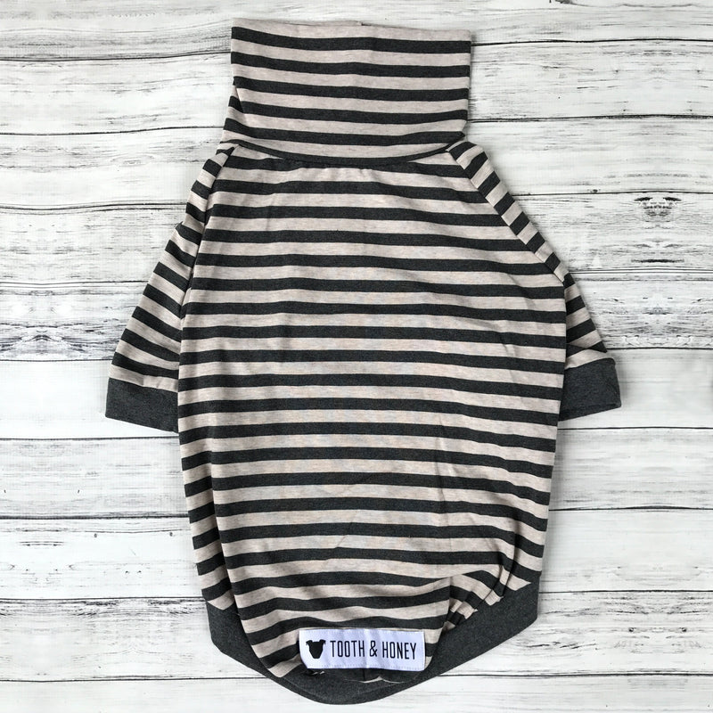 Tooth & Honey Big Dog/Stripe Shirt/Pullover/Full Belly Coverage/for Big Dogs/Pitbull Shirt Large - PawsPlanet Australia