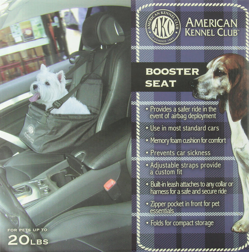 [Australia] - American Kennel Club Pet Booster Seat Black 