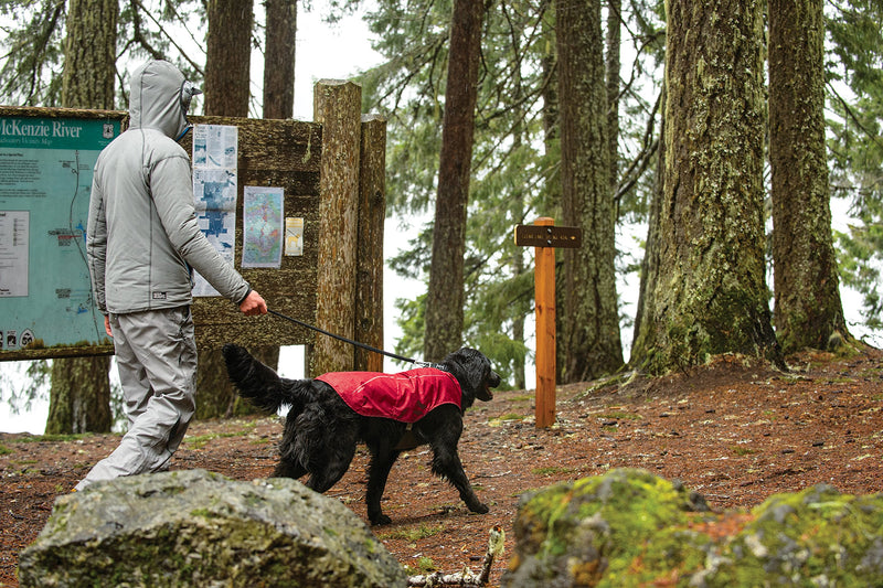 RUFFWEAR - Sun Shower Lightweight Waterproof Rain Jacket for Dogs XX-Small Red Currant - PawsPlanet Australia