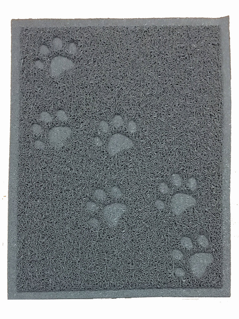 [Australia] - ANDALUS Cat Litter Mat | Small/Large/X-Large Size | Phthalate & BPA Free | Traps Messes | Scatter Control | Easy to Clean Small (15.75" x 11.75") Grey 