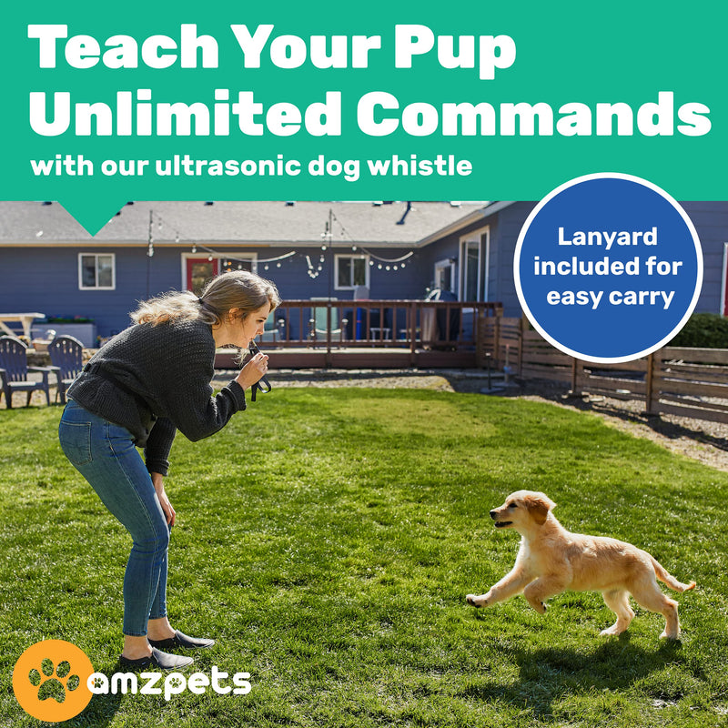 AMZpets Dog Training Set - Puppy Supplies Starter Kit with Dogs Clicker, Treat Pouch Bag, Housetraining Door Bells, Ultrasonic Whistle, for Teaching Pet Commands, Bark Control, and Potty Training - PawsPlanet Australia