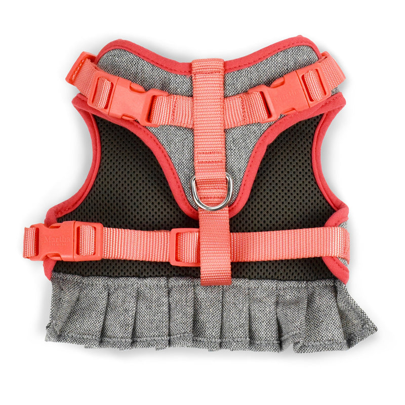 [Australia] - MARTHA STEWART Tweed Adjustable Fit Comfort Dress Harness for Dogs Size 12 