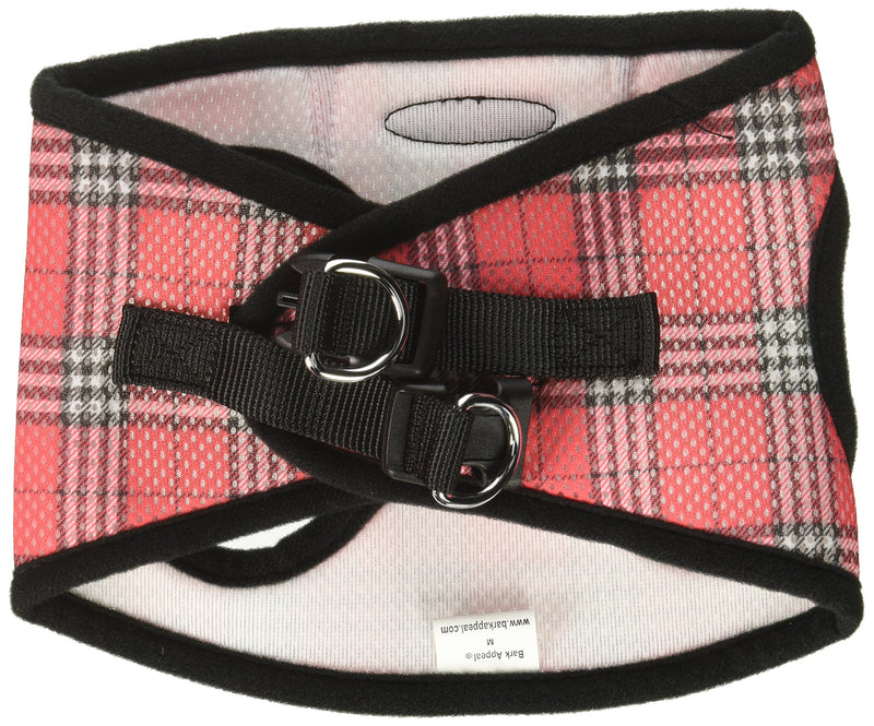 [Australia] - Bark Appeal Mesh Step in Harness, Medium, Red Plaid 