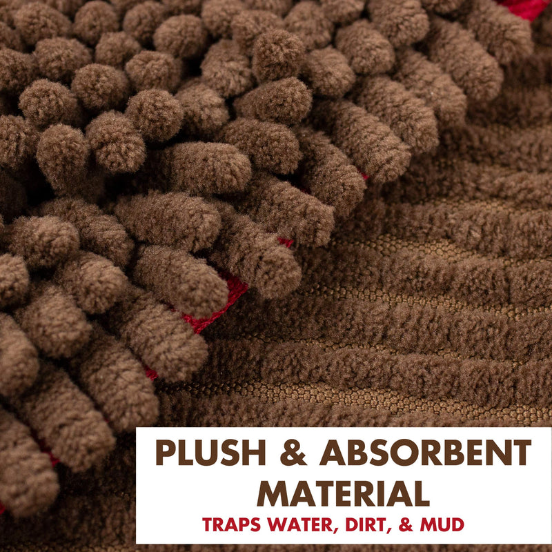 My Doggy Place Ultra Absorbent Microfiber Chenille Dog Bath Dry Towel one size fits all Brown - PawsPlanet Australia