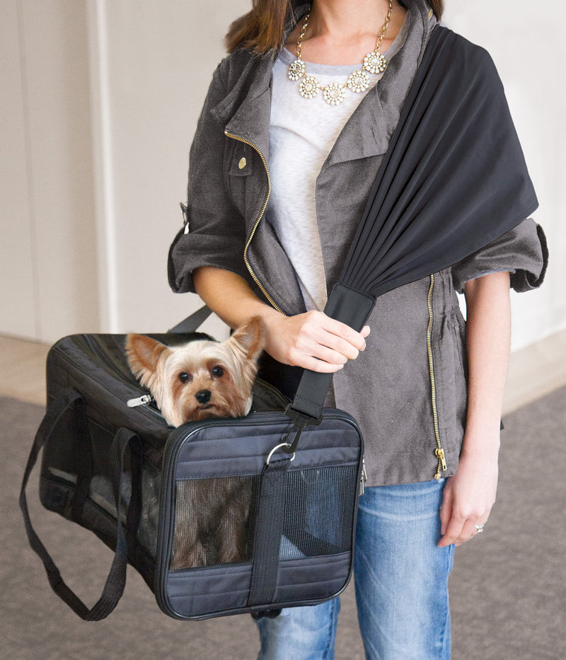 Sherpa Travel Pet Carrier Accessory, Comfort Strap, Black (56014) - PawsPlanet Australia