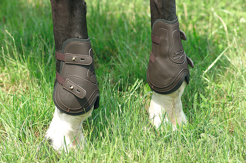 JumpTec 530206 Synthetic Fetlock Boots XS Brown - PawsPlanet Australia