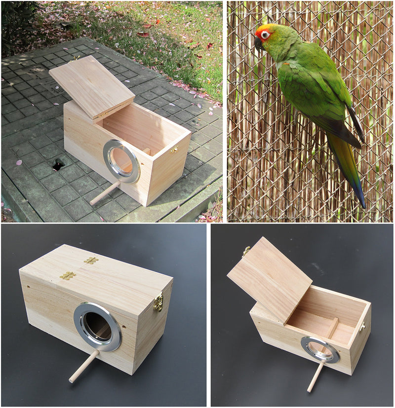 [Australia] - FITOOL Parakeet Nest Box, Budgie Nesting House, Breeding Box for Lovebirds, Parrotlets Mating Box 848102 