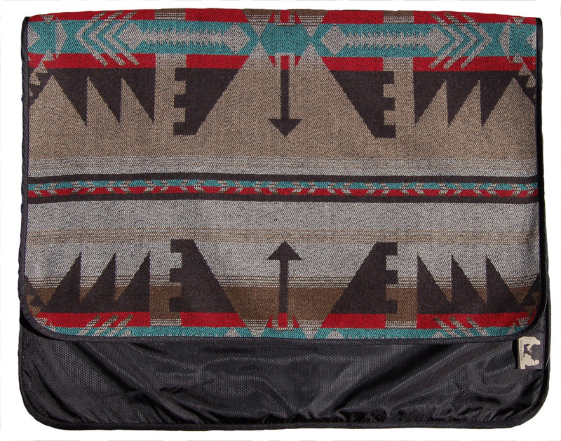 Ruth&Boaz Outdoor Wool Blend Pet Blanket Ethnic Inka Pattern A-brown - PawsPlanet Australia