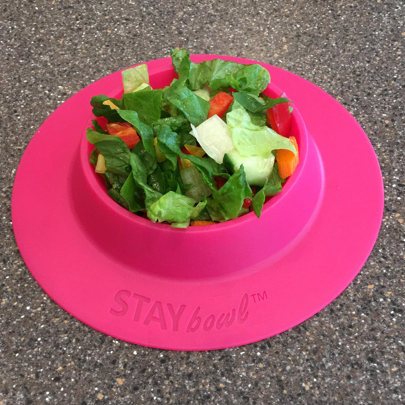 STAYbowl Tip-Proof Bowl for Guinea Pigs and Other Small Pets - Fuchsia (Pink) - Large 3/4 Cup Size New - PawsPlanet Australia