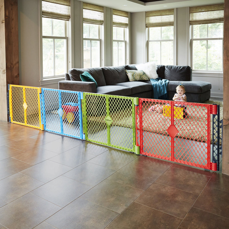 [Australia] - Toddleroo by North States Superyard Wall Mount Kit: Compatible with Superyard Classic, Colorplay, or Indoor/Outdoor 6 Panel Play Yard. Hardware kit to create extra wide barrier. (Gray) 