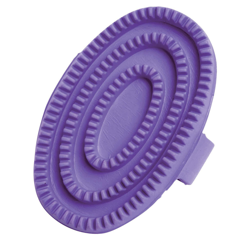 Roma Large Rubber Curry Comb - PURPLE - PawsPlanet Australia