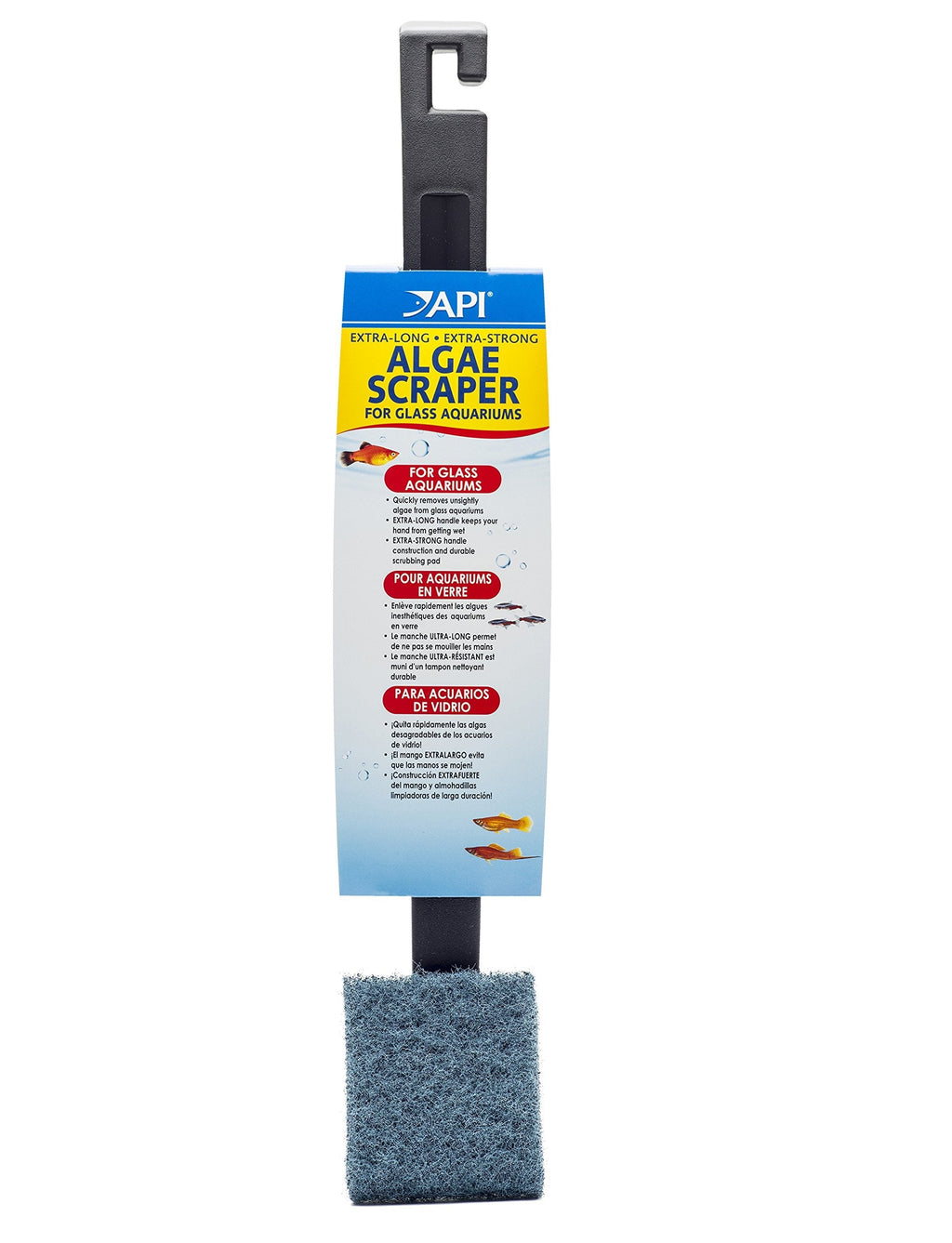 API ALGAE SCRAPER For Glass Aquariums 1-Count Container - PawsPlanet Australia