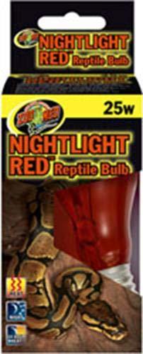 [Australia] - Zoo Med Nightlight Red Reptile Bulb 40 Watts Blacks & Grays 