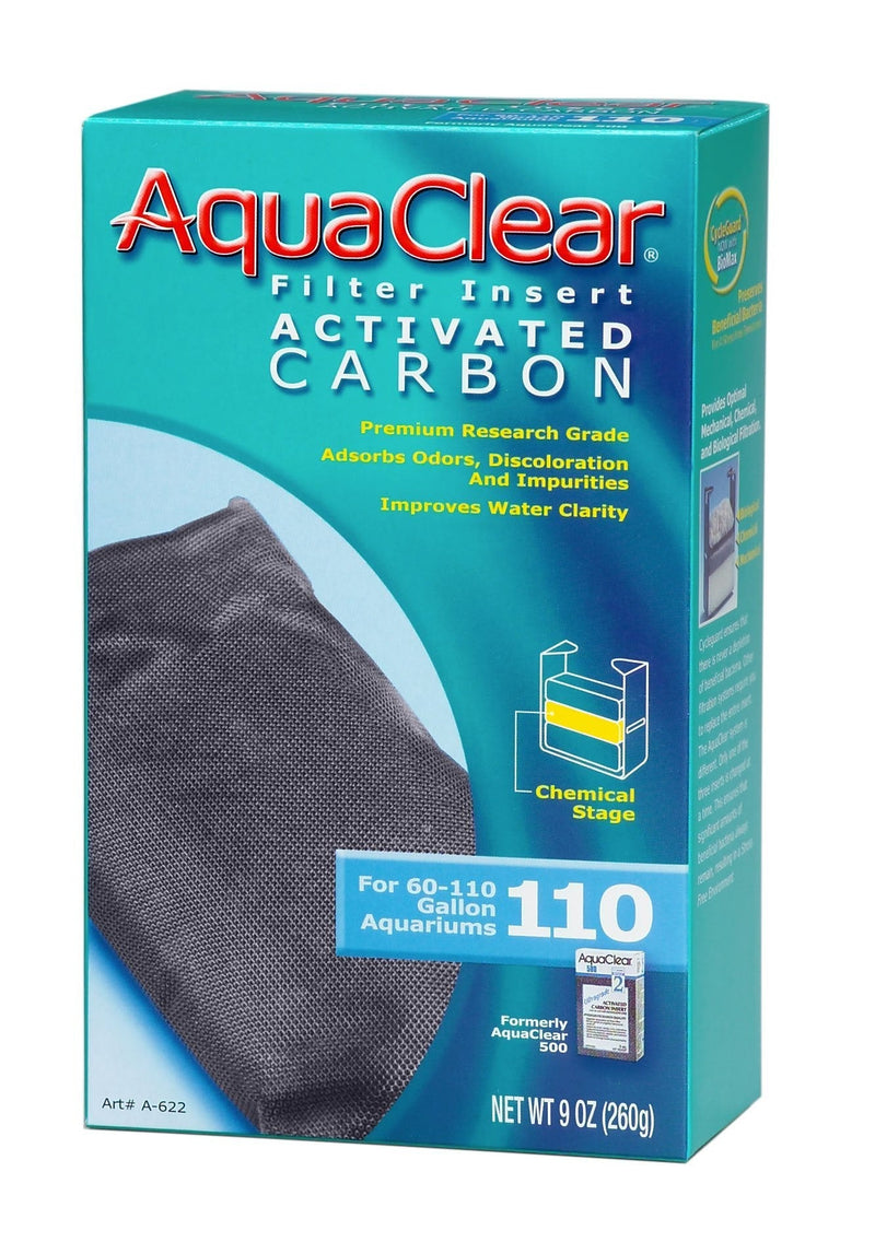 [Australia] - AquaClear A622 110 Activated Carbon Insert ,White, 9 Ounces 