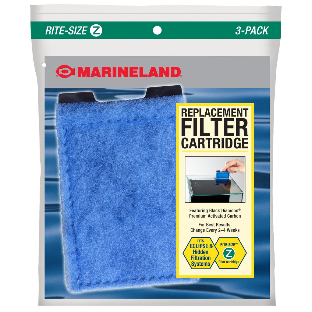 Marineland Eclipse Replacement Filter Cartridges, for Aquarium Filtration 3 Count (Pack of 1) rite-size z - PawsPlanet Australia