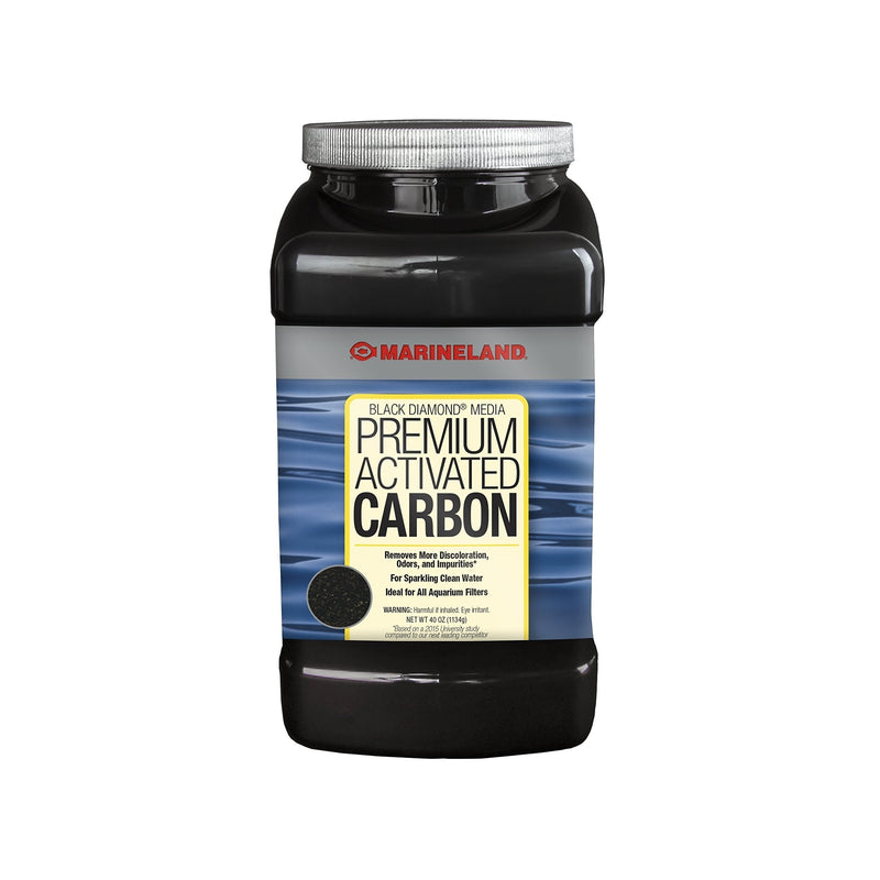 MarineLand Diamond Media Premium Activated Carbon, Blacks & Grays, 40-Ounce (PA0373) - PawsPlanet Australia