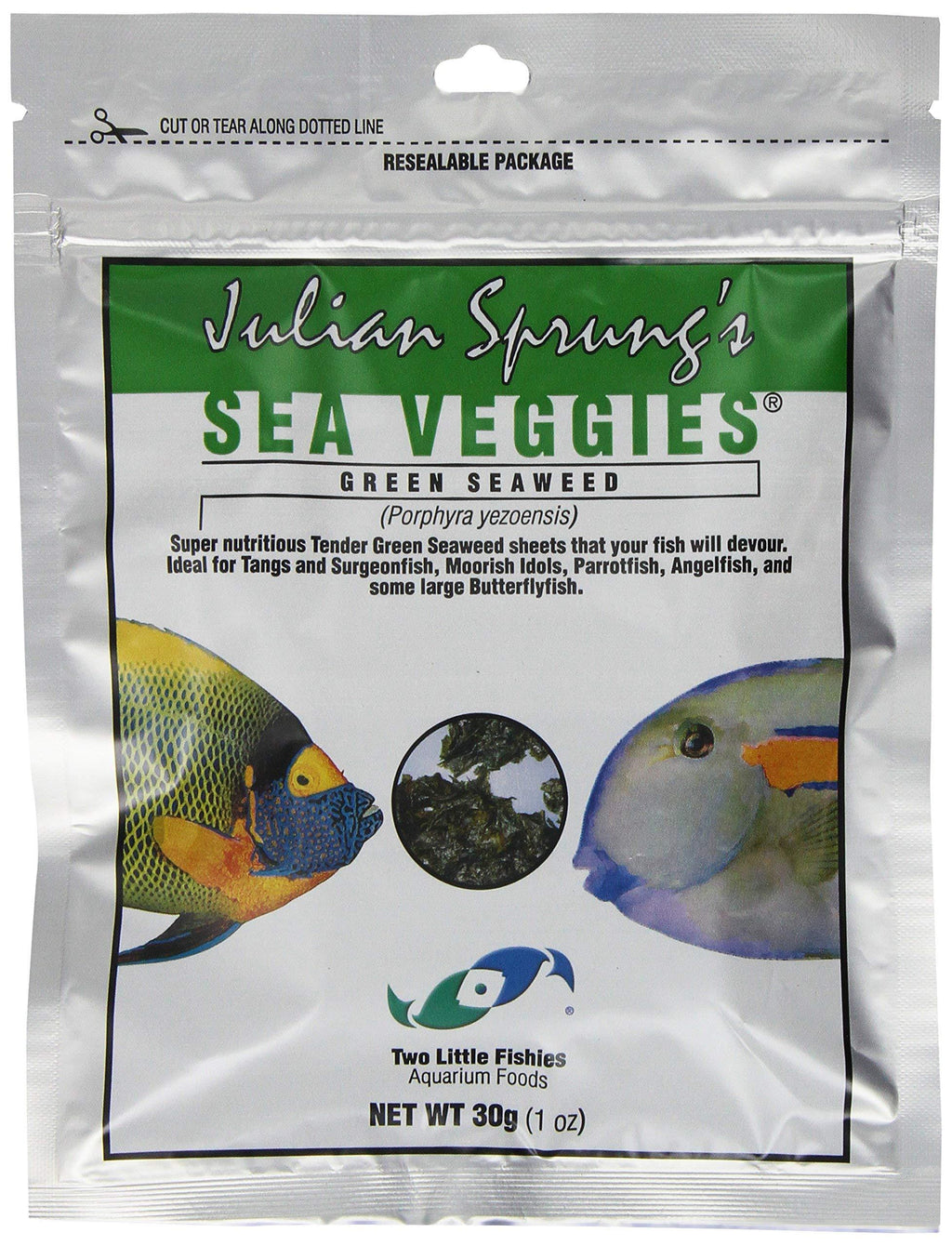 Two Little Fishies Atlsvgs4 Sea Veg-Green Seaweed, 1 Oz - PawsPlanet Australia