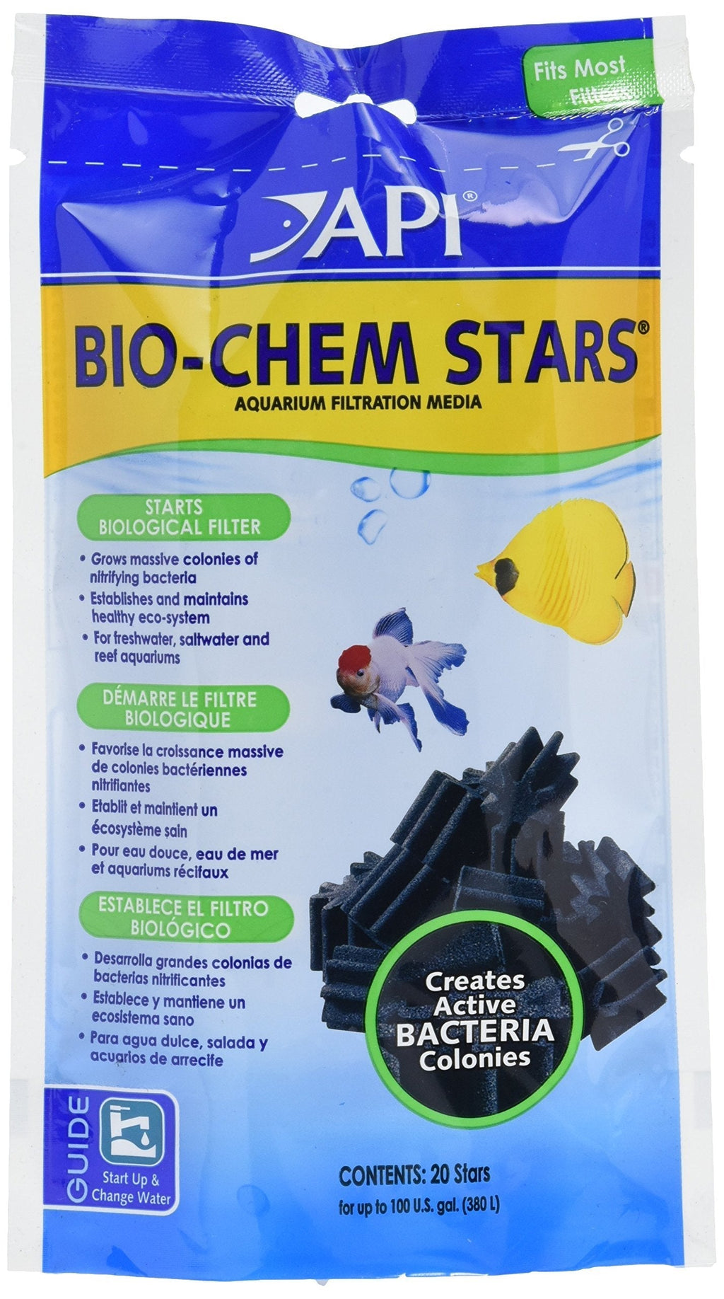 [Australia] - API BIO-CHEM STARS Filtration Media 20-Count 